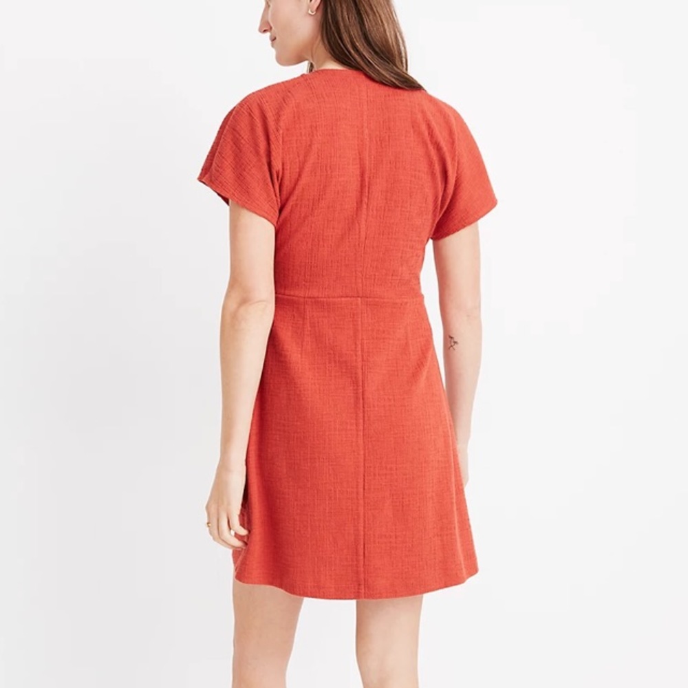 Madewell Cross-Front Flutter-Sleeve Mini Dress In… - image 3